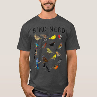 'Bird Nerd Different Kinds of Bird' Cute Bird Gift T-Shirt