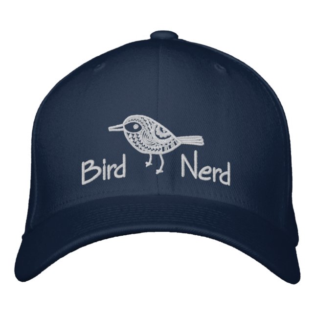 Bird Nerd [Embroidered] Embroidered Baseball Cap (Front)