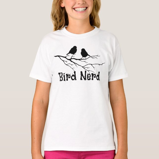 Bird Nerd Fun Bird Watcher Birding T-Shirt (Front)