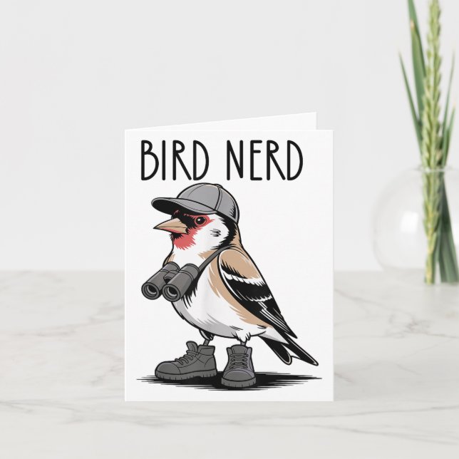 Bird Nerd Funny Bird Watching For Bird Watchers _1 Card (Front)