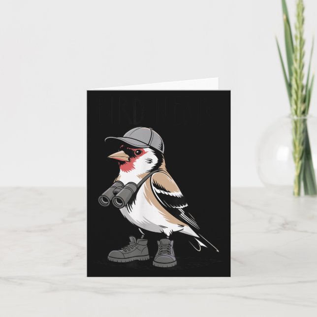 Bird Nerd Funny Bird Watching For Bird Watchers  Card (Front)