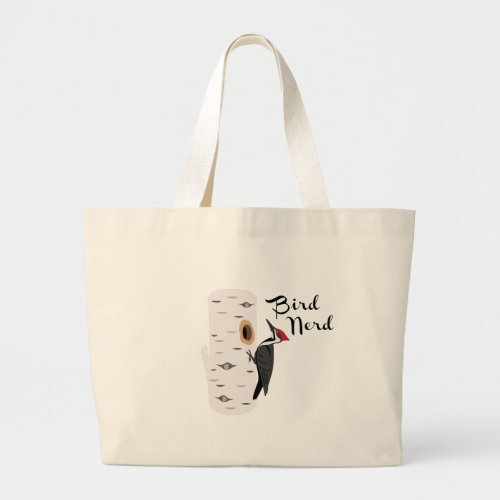 Bird Nerd Large Tote Bag