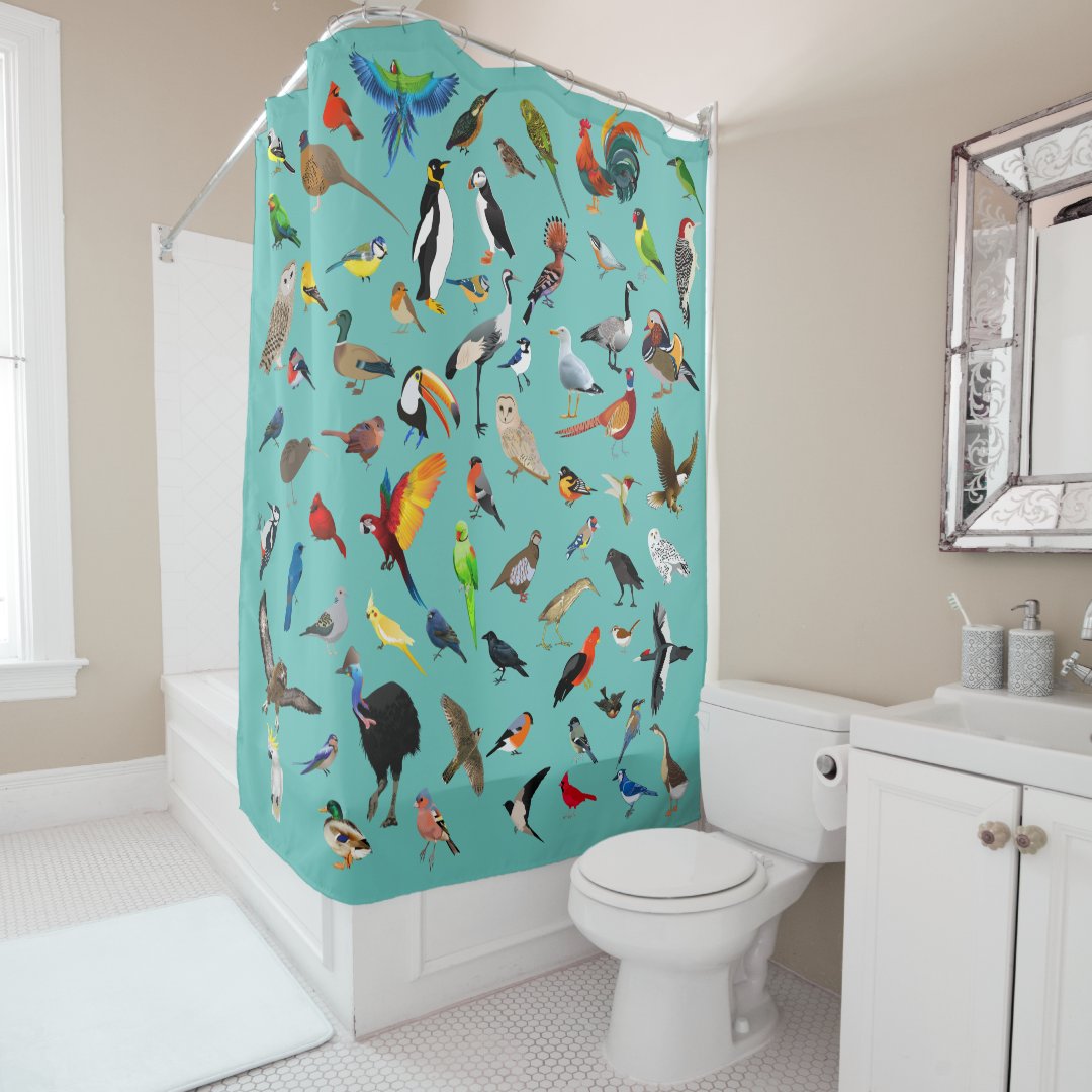 Bird Nerd Shower Curtain Zazzle