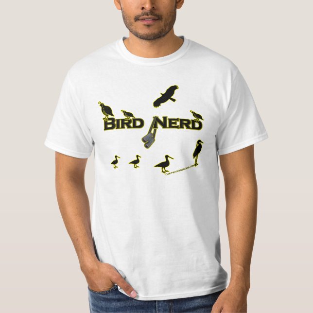 Bird Nerd Silhouette T-Shirt (Front)