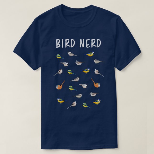 Bird Nerd T-Shirt (Design Front)