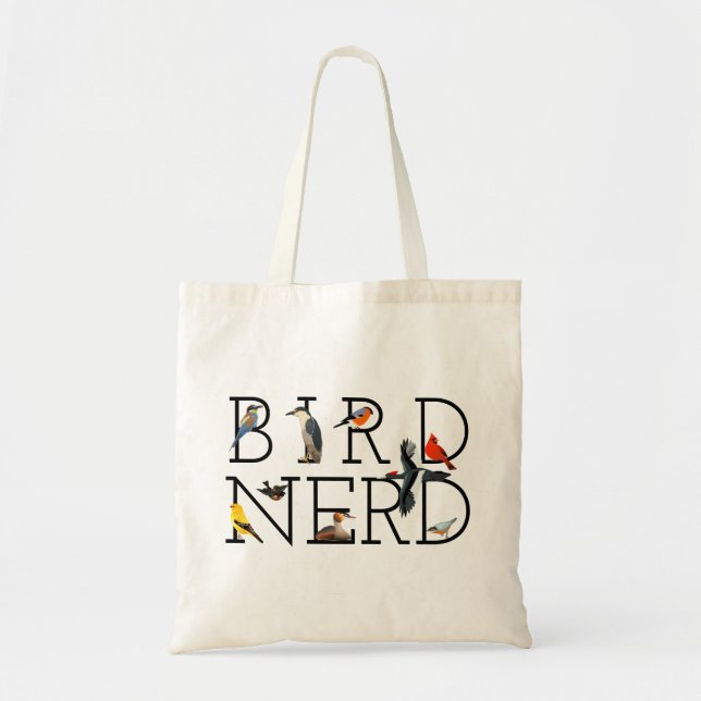 Bird Nerd Tote Bag (Front)