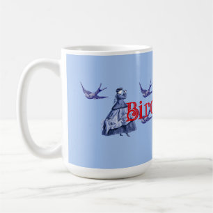 Bird Nerd Woman Binoculars Coffee Mug