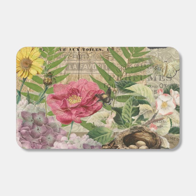 Bird Nest Floral Garden Flower Butterfly Art Matchboxes (Front)