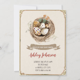 Bird nest invitation
