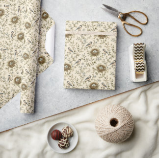 Bird Nest Wrapping Paper