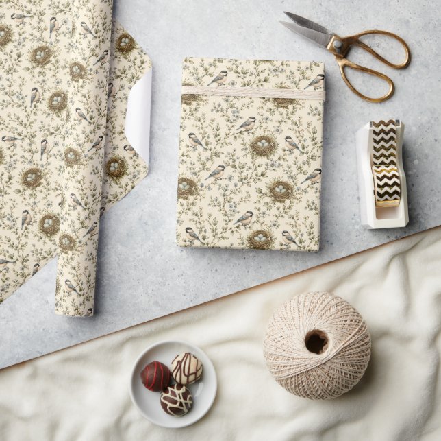 Bird Nest Wrapping Paper (Crafts)