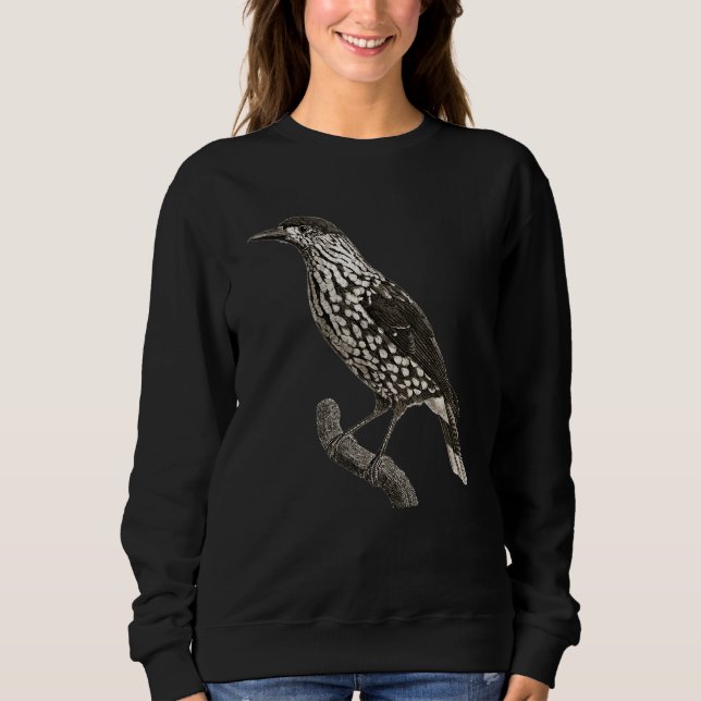 Bird Nutcracker Bird Ornithology Sweatshirt (Front)