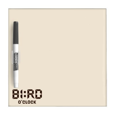 BIRD O'Clock Dry Erase Board