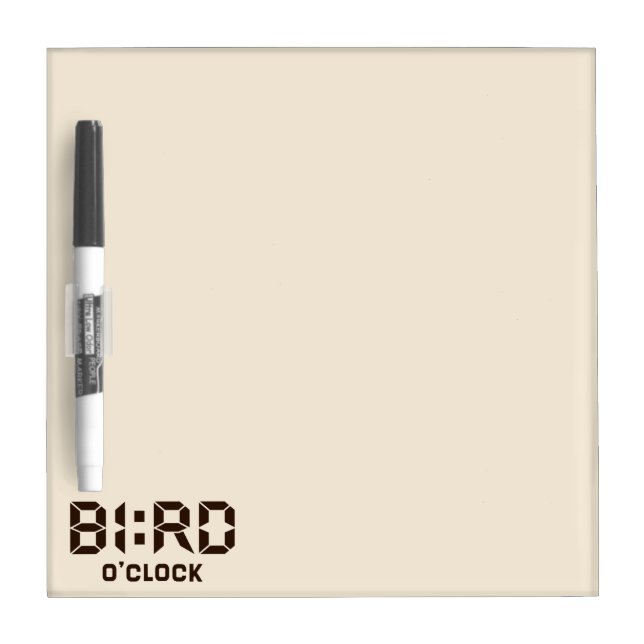 BIRD O'Clock Dry Erase Board (Front)