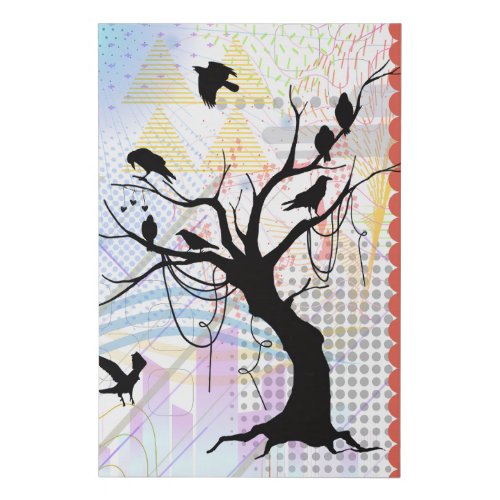 Bird of a Feather Be Unique Together Faux Canvas Print