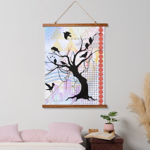 Bird of a Feather Be Unique Together Hanging Tapestry