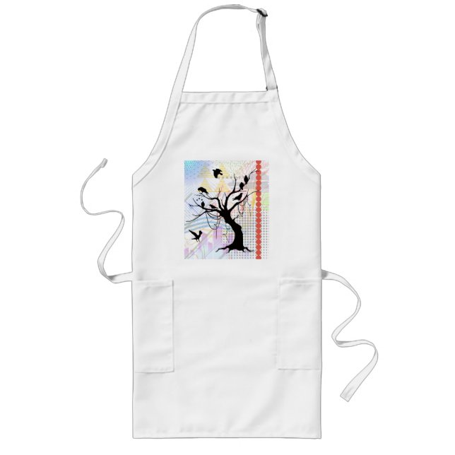 Bird of a Feather Be Unique Together Long Apron (Front)