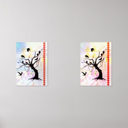 Bird of a Feather Be Unique Together Wall Art Sets