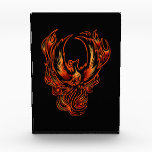 Bird Of Fire Acrylic Award<br><div class="desc">Original design of a phoenix in a fire flame form. Created with pencils,  pens and colored in vector.</div>