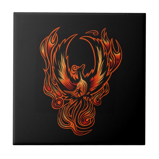 Bird Of Fire Ceramic Tile (Front)