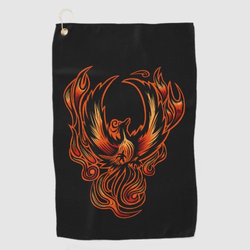 Bird Of Fire Golf Towel