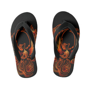 Bird Of Fire Kid's Flip Flops