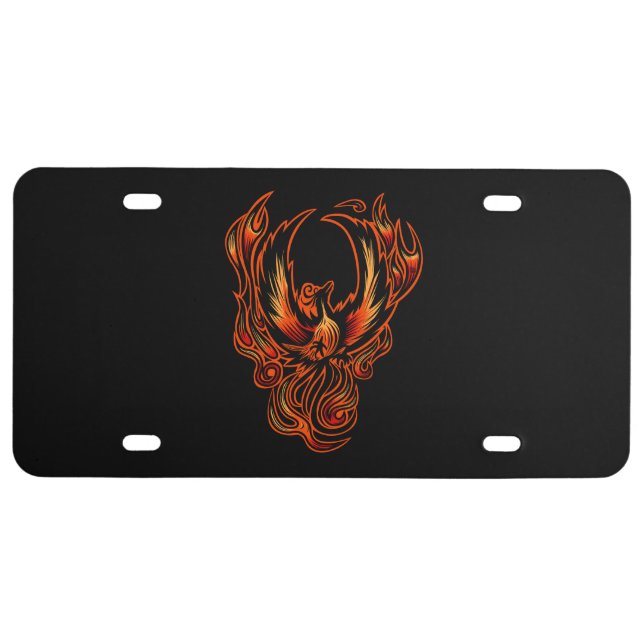 Bird Of Fire License Plate (Front)
