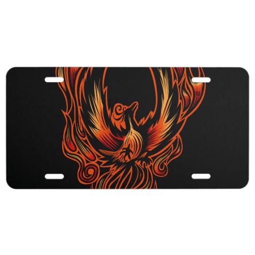 Bird Of Fire License Plate