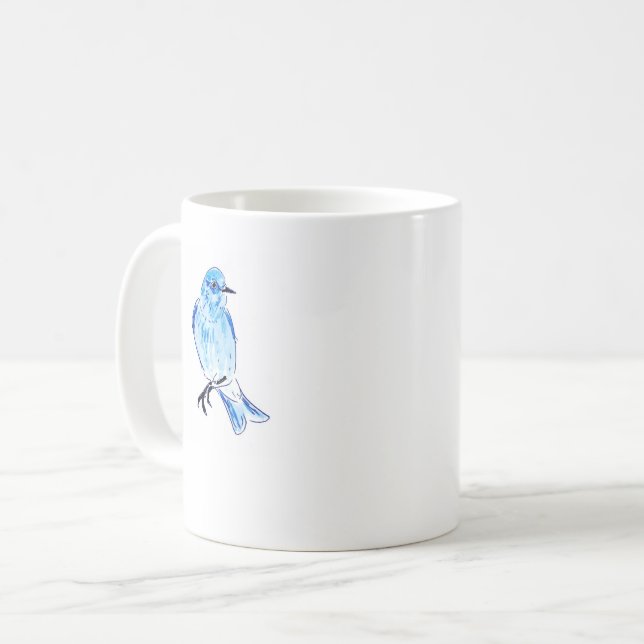 bird of hope_mountain bluebird coffee mug (Front Left)