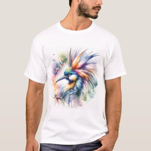 Bird of Paradise 130624AREF104 _ Watercolor T_Shirt