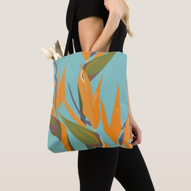 Bird of Paradise Allover Tote Bag (Close Up)