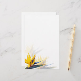 Bird of Paradise Blank Writing Paper