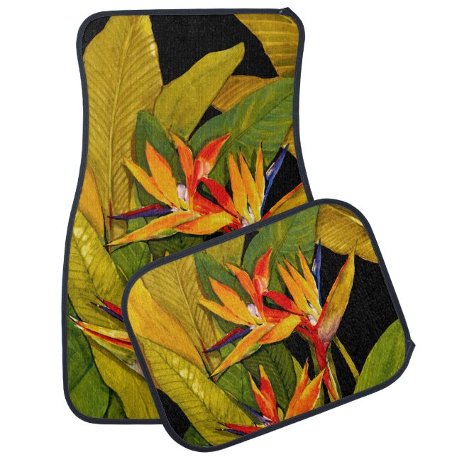 Bird of Paradise Car Floor Mat (Set)
