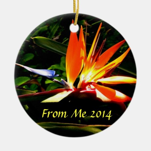 Bird of Paradise Christmas Holiday Ornament  II