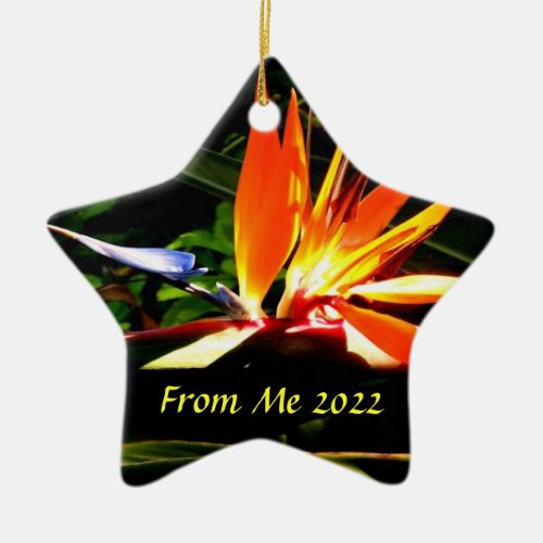 Bird of Paradise Christmas Holiday Ornament Star 2