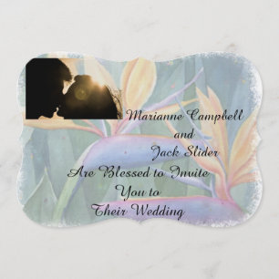 BIRD OF PARADISE CUSTOMIZABLE WEDDING INVITATION