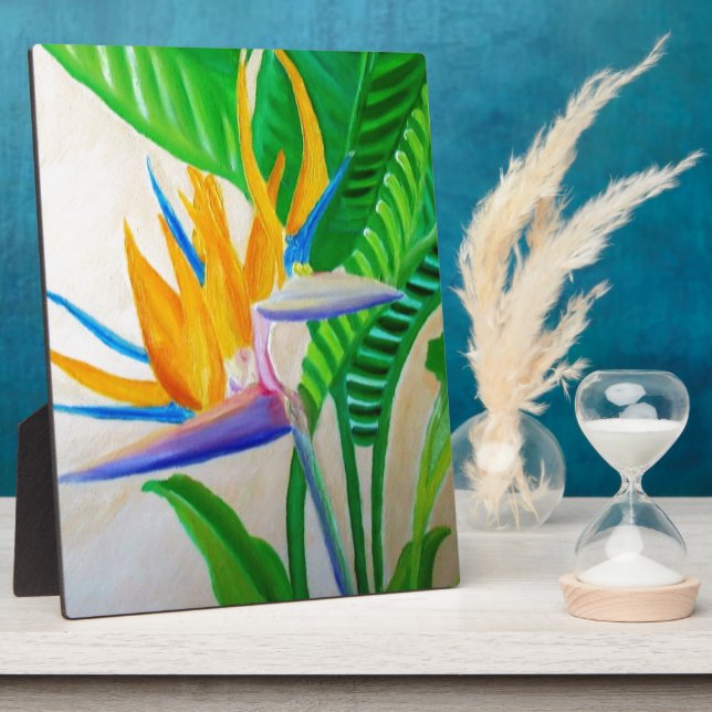 Bird of Paradise Design Plaque (Side)