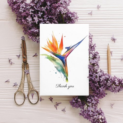 Bird of paradise exotic flower customizable postcard