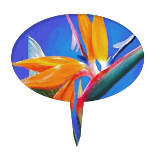 Bird of Paradise Flower Cake Topper