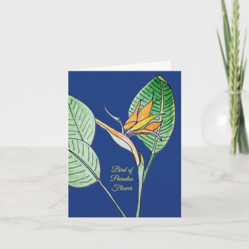 Bird of Paradise Flower Card