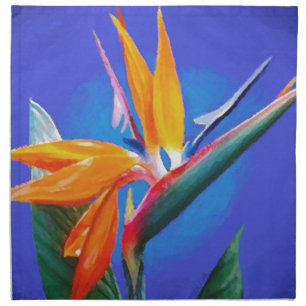 Bird of Paradise Flower Cloth Napkin