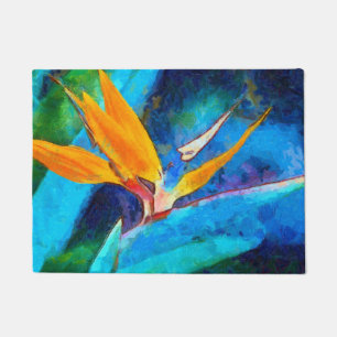 bird of paradise flower doormat