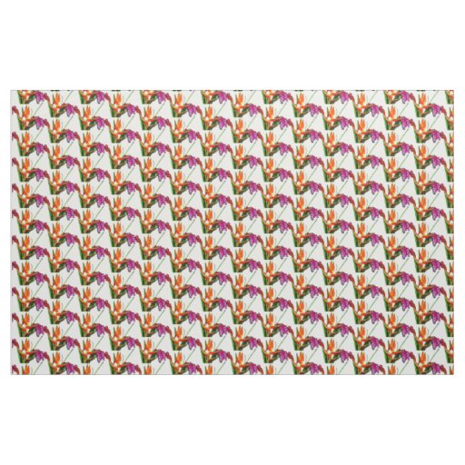 BIRD OF PARADISE FLOWER fabric