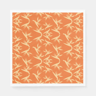 Bird of Paradise Flower Fabric Print Napkins
