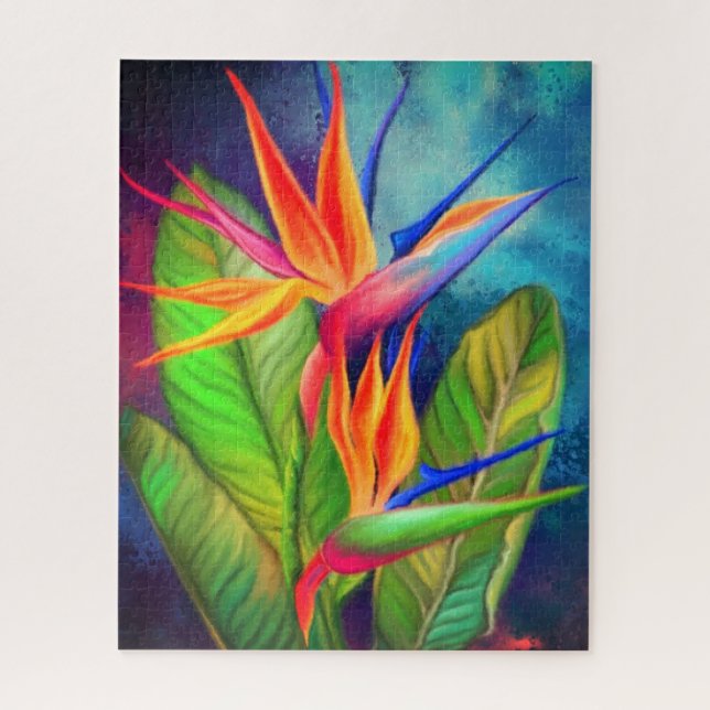 Bird of Paradise Flower Jigsaw Puzzle - Painting (Vertical)