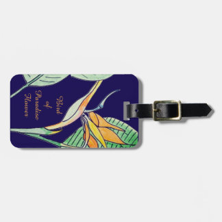 Bird of Paradise Flower Luggage Tag