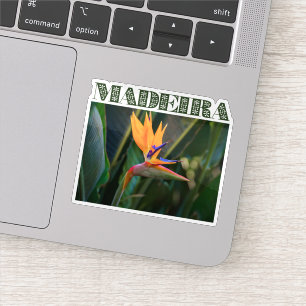 Bird of Paradise flower, Madeira Portugal travel Sticker
