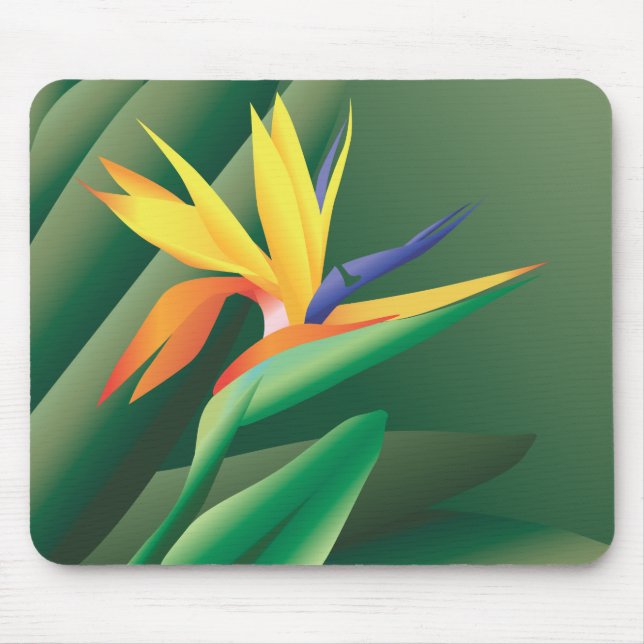Bird of Paradise flower Mousepad (Front)