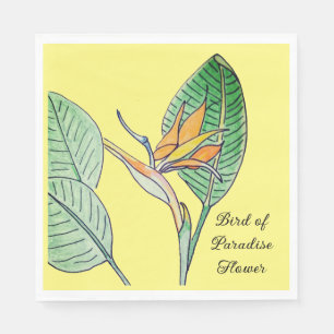 Bird of Paradise Flower Napkins