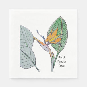 Bird of Paradise Flower Napkins